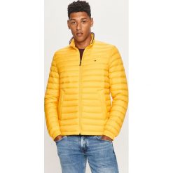 Tommy Hilfiger - Kurtka puchowa. Szare płaszcze męskie TOMMY HILFIGER, s, bez wzorów, z materiału, krótkie, bez kaptura. Za 899,90 zł.