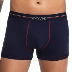 Bokserki męskie ENVIE granatowe. Czarne bokserki męskie marki Envie, z dzianiny. Za 27,99 zł.