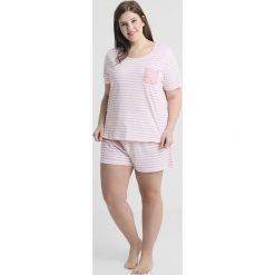 Piżamy damskie: Evans STRIPED SHORT SET Piżama pink/white