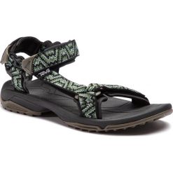 Sandały TEVA - Terra Fi Lite 1001473 Nikos Black/Green. Zielone sandały męskie Teva, z tworzywa sztucznego, bez zapięcia. W wyprzedaży za 269,00 zł.