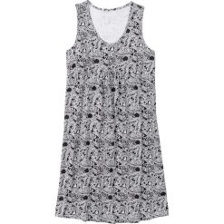 Koszula nocna bonprix czarny wzorzysty. Czarne koszule nocne damskie marki bonprix, bez wzorów, bez rękawów. Za 34,99 zł.