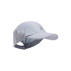 Czapka Z Daszkiem Do Biegania Damska. Szare czapki z daszkiem damskie marki KALENJI, z materiału. W wyprzedaży za 14,99 zł.