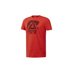 T-shirty z krótkim rękawem Reebok Sport Koszulka Stamped Logo Crew. Czerwone koszulki męskie marki Reebok Sport, s, bez wzorów, sportowe, bez kołnierzyka, krótkie. Za 79,95 zł.