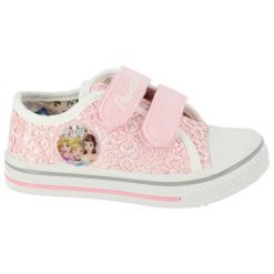 Disney By Arnetta Tenisówki Dziewczęce Princess 23 Różowy. Różowe trampki dziewczęce Disney By Arnetta, z aplikacjami, bez zapięcia. Za 69,00 zł.