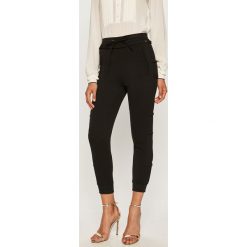 Twinset - Spodnie. Czarne spodnie damskie Twinset, bez wzorów, z elastanu, z podwyższonym stanem. W wyprzedaży za 679,90 zł.