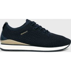 Gant - Buty. Niebieskie buty sportowe damskie GANT, bez wzorów, ze skóry, sportowe. Za 479,90 zł.