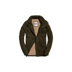 Kurtki ocieplane Superdry Rookie Heavy Weather Jkt. Zielone kurtki męskie Superdry, m, bez wzorów, bez kaptura. Za 503,55 zł.
