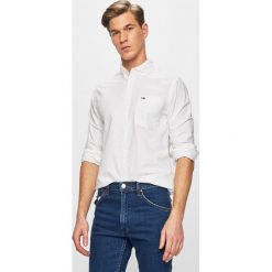 Tommy Jeans - Koszula. Niebieskie koszule męskie Tommy Jeans, m, bez wzorów, z bawełny, casualowe, button down, z długim rękawem. W wyprzedaży za 199,90 zł.