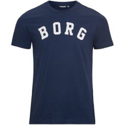 Björn Borg Koszulka Męska Tee Berny Xl Ciemny Niebieski. Niebieskie koszulki męskie Björn Borg, xl, bez wzorów, bez kołnierzyka, z krótkim rękawem, krótkie. Za 135,00 zł.