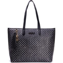 L'Atelier du Sac torebka damska przez ramię Marlene 9029 czarna z pashmina. Czarne torebki klasyczne damskie L'Atelier du Sac, z aplikacjami, ze skóry, eleganckie, przez ramię, zdobione, bez dodatków. Za 389,00 zł.