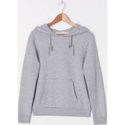 Bluza z kapturem basic - Jasny szary. Szare bluzy damskie House, s, bez wzorów, bez rękawów, z kapturem. Za 69,99 zł.