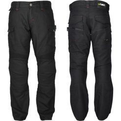 Jeansy męskie regular: W-TEC Męskie jeansy motocyklowe Cruiser Czarny r. 44/3XL (7862-3XL)