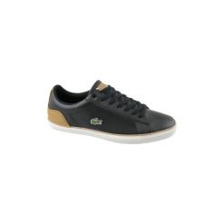 Buty Lacoste Lerond 118 1 CAM0074CA1. Czarne trampki męskie Lacoste, bez wzorów, bez zapięcia. Za 389,99 zł.