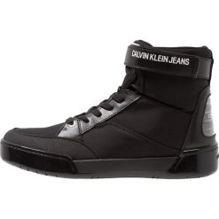 Calvin Klein Jeans NIGEL Sneakersy wysokie black. Czarne sneakersy męskie marki Calvin Klein Jeans, bez wzorów, z poliesteru, bez zapięcia. Za 819,00 zł.
