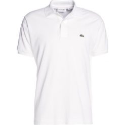 Lacoste CROCODIL Koszulka polo white. Białe koszulki polo męskie Lacoste, xl, bez wzorów, z bawełny, polo, bez rękawów. Za 379,00 zł.