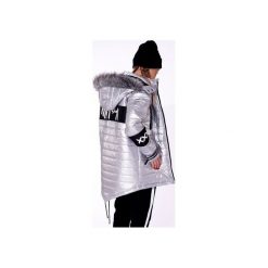 DOWN SILVER PARKA XXX. Szare kurtki damskie Mar.ska, na zimę, s, z nadrukiem, bez kaptura. Za 319,20 zł.