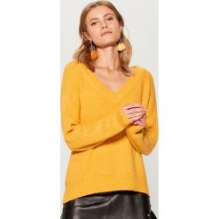 Sweter oversize Gold Label - Żółty. Żółte bez kategorii Mohito, xl. Za 139,99 zł.