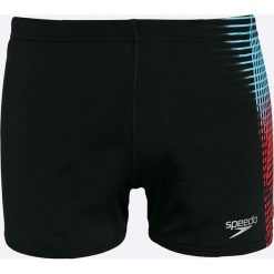 Speedo - Kąpielówki. Czarne kąpielówki męskie Speedo, m, bez wzorów, z poliesteru. W wyprzedaży za 79,90 zł.