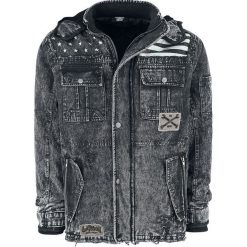 Kurtki męskie: Gas Monkey Garage Flag Kurtka zimowa czarny