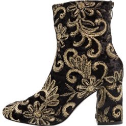 Botki damskie lity: Glamorous Botki black/gold