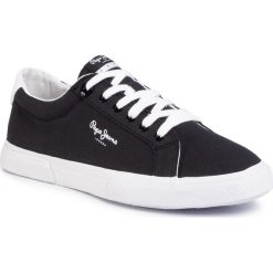 Tenisówki PEPE JEANS - Kenton Basic Man PMS30604 Black 999. Czarne półbuty męskie Pepe Jeans, na co dzień, bez wzorów, z jeansu, klasyczne, bez zapięcia. W wyprzedaży za 169,00 zł.