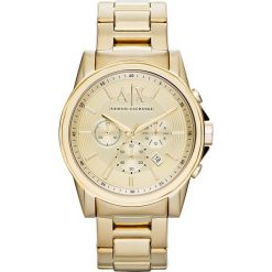 Armani Exchange Zegarek chronograficzny goldcoloured. Czarne zegarki męskie marki Armani Exchange, l, z materiału, z kapturem. Za 1009,00 zł.
