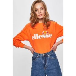 Ellesse - Bluza. Pomarańczowe bluzy damskie marki Ellesse, z nadrukiem, z bawełny, bez rękawów, bez kaptura. Za 219,90 zł.