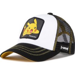 Czapka z daszkiem CAPSLAB - Pokemon Pikachu CL/PKM2/3/PIK5 Blanc. Czarne czapki damskie CapsLab, bez wzorów, z bawełny. Za 129,00 zł.