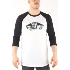 Vans Raglan Koszulka Biały. Białe podkoszulki męskie Vans, xl, bez wzorów, z bawełny, z długim rękawem. Za 116,95 zł.