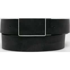 Calvin Klein - Pasek skórzany. Czarne paski męskie Calvin Klein, w paski, ze skóry. W wyprzedaży za 239,90 zł.
