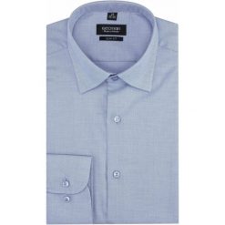 Koszula versone 2619 długi rękaw slim fit niebieski. Niebieskie koszule męskie Recman, m, bez wzorów, bez kołnierzyka, z długim rękawem. Za 179,00 zł.