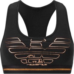 Emporio Armani Biustonosz Czarny. Czarne biustonosze Emporio Armani, bez wzorów, z elastanu. Za 243,95 zł.