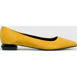 Gino Rossi - Baleriny. Pomarańczowe baleriny damskie marki Gino Rossi, z materiału. W wyprzedaży za 189,90 zł.