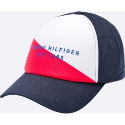 Tommy Hilfiger - Czapka. Szare czapki z daszkiem męskie TOMMY HILFIGER, z bawełny. Za 179,90 zł.