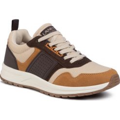 Sneakersy LANETTI - MP07-91232-01 Brown. Pomarańczowe sneakersy męskie Lanetti, bez zapięcia. Za 139,99 zł.