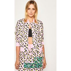 Bluza LOVE MOSCHINO W332701E 2138. Zielone bluzy damskie Love Moschino, bez wzorów, z elastanu, bez rękawów, bez kaptura. W wyprzedaży za 1099,00 zł.