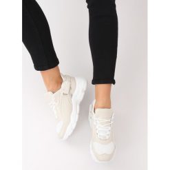 Buty sportowe beżowe BL149 BEIGE. Brązowe buty sportowe damskie obuwie damskie, z tkaniny. Za 84,69 zł.
