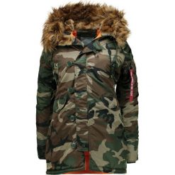 Alpha Industries Parka woodland. Zielone parki męskie Alpha Industries, l, z materiału. W wyprzedaży za 431,40 zł.