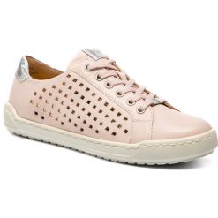 Sneakersy CAPRICE - 9-23550-22 Rose Waxy Napp 513. Różowe półbuty damskie Caprice, bez wzorów, ze skóry, bez obcasa, na płaskiej podeszwie, bez zapięcia. W wyprzedaży za 189,00 zł.