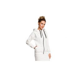 Bluzy Moe M420 Bluza z kapturem zasuwana na zamek. Szare bluzy damskie Moe, s, bez wzorów, bez rękawów, z kapturem. Za 145,00 zł.