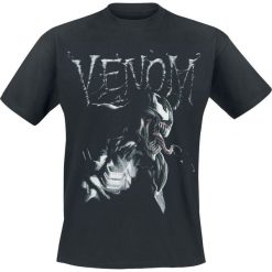 Venom (Marvel) Black Symbiote T-Shirt czarny. Czarne t-shirty męskie z nadrukiem Venom (Marvel), xl, z okrągłym kołnierzem. Za 74,90 zł.