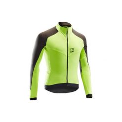 Koszulka długi rękaw na rower szosowy ROADCYCLING RC500 męska. Żółte koszulki sportowe męskie marki TRIBAN, xl, rowerowe. Za 149,99 zł.