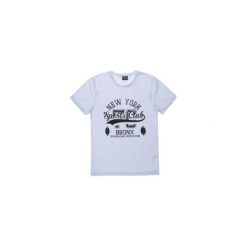 T-shirt męski. Białe t-shirty męskie marki TXM, m, z nadrukiem, z bawełny. Za 19,99 zł.