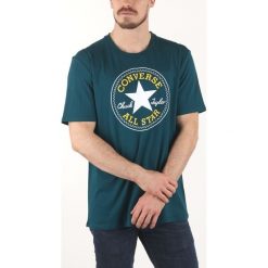 Converse Koszulka Niebieski Zielony. Niebieskie podkoszulki męskie Converse, xl, z nadrukiem, z bawełny. Za 102,95 zł.