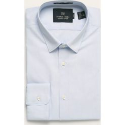Scotch & Soda - Koszula. Niebieskie koszule męskie Scotch & Soda, s, bez wzorów, z elastanu, eleganckie, z klasycznym kołnierzykiem, z długim rękawem. W wyprzedaży za 229,90 zł.