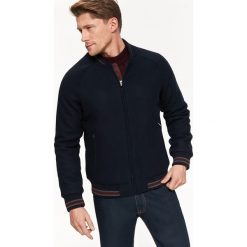 Kurtka krótka męska typu bomber z wełną. Kurtki męskie Top Secret, na zimę, m, bez wzorów, z wełny, eleganckie, krótkie, bez kaptura. W wyprzedaży za 149,99 zł.