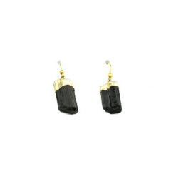 Earrings Turmalin złoto. Czarne kolczyki damskie marki Brazi druse jewelry, złote. Za 170,00 zł.