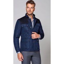Kurtka Granatowa Foxford. Czarne płaszcze męskie LANCERTO, na lato, s, bez wzorów, z tkaniny, eleganckie, bez kaptura. W wyprzedaży za 299,90 zł.