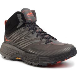 Buty HOKA ONE ONE - Speedgoat Mid 2 GTX GORE-TEX 1106532 Adgg. Czarne buty sportowe męskie Hoka One One, z tworzywa sztucznego, bez zapięcia, do biegania, gore-tex. Za 729,00 zł.
