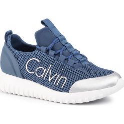 Sneakersy CALVIN KLEIN JEANS - Reika R0666 Steel Blue/Silver. Niebieskie półbuty damskie Calvin Klein Jeans, z jeansu. W wyprzedaży za 349,00 zł.